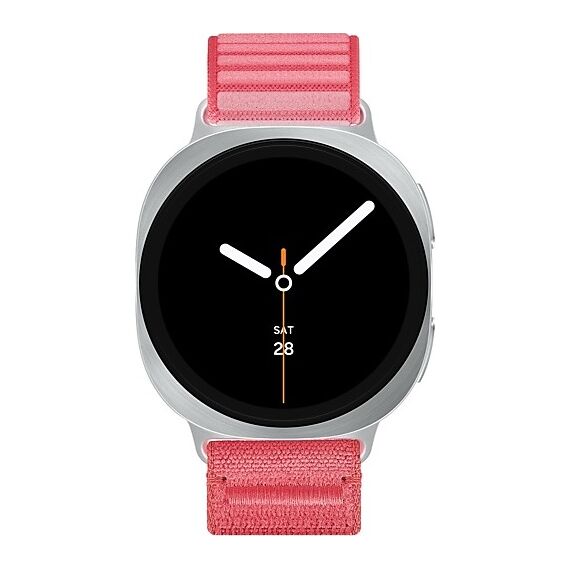 Galaxy Watch8 | 40 мм | Silver | Fabric/Red | S/M, Размер: 40 мм, Цвет: Silver, Тип ремешка: Fabric, Цвет ремешка: Red, Размер ремешка: S/M, Подключение часов: Bluetooth / Wi-Fi, изображение 2